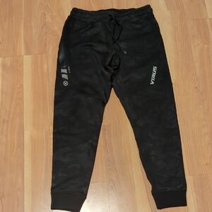Virus Men's Black Camo Joggers